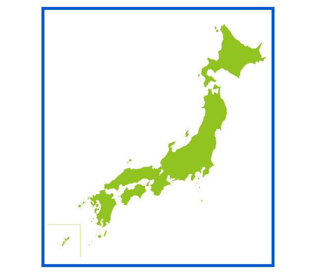 日本地図のイラスト